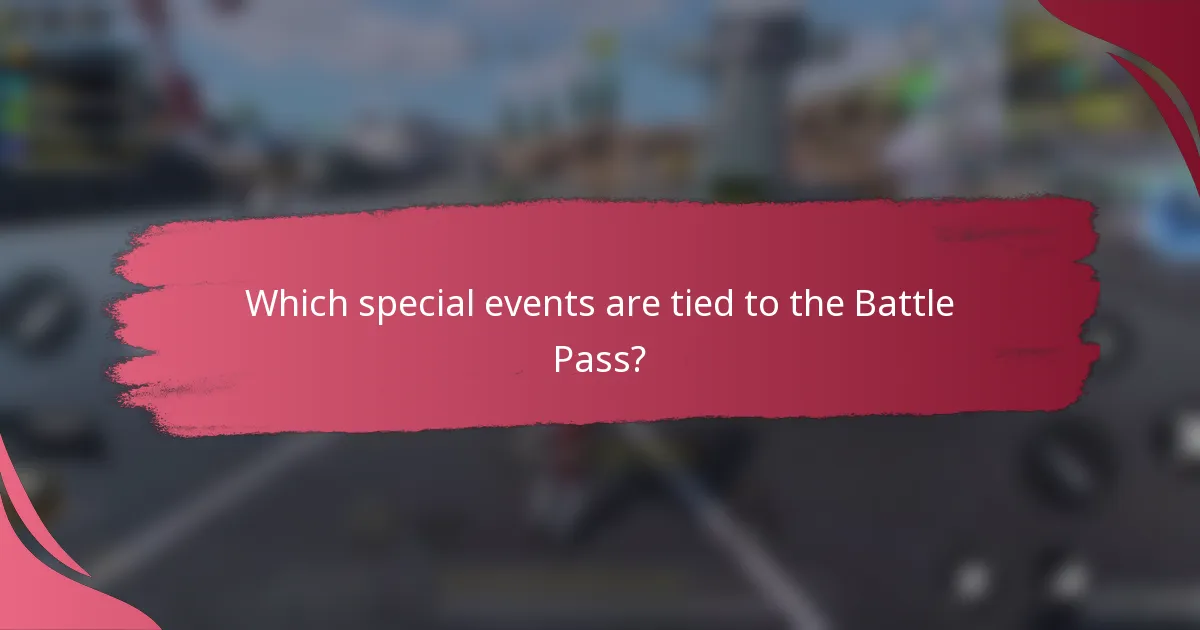 Which special events are tied to the Battle Pass?